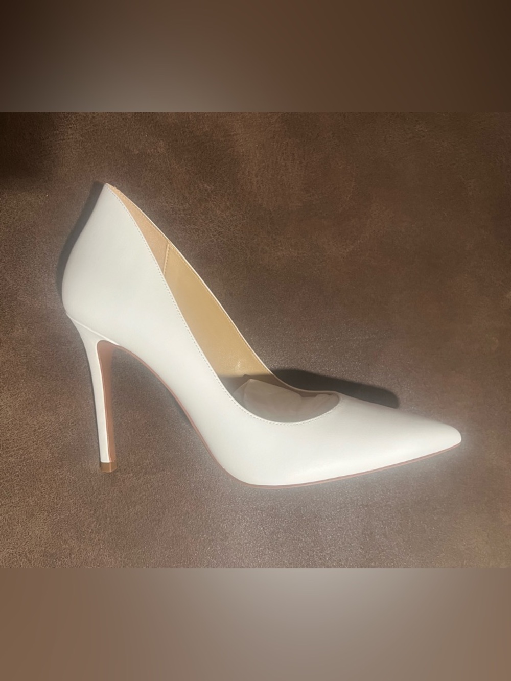 Michael Kors Alina Flex White Pointed Toe Stiletto Pumps - Picture 7 of 11